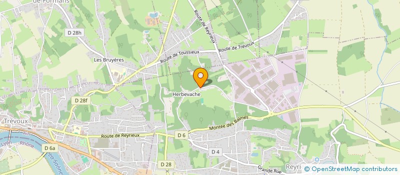 localisation de l'entreprise EARL ECURIES AXEL DELORD à REYRIEUX