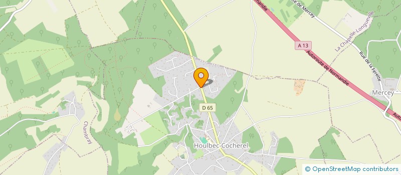 localisation de l'entreprise EARL ECURIES DU CERISIER  HOULBEC-COCHEREL