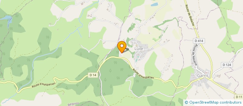 localisation de l'entreprise EARL EIHAMUNOA  LUXE-SUMBERRAUTE