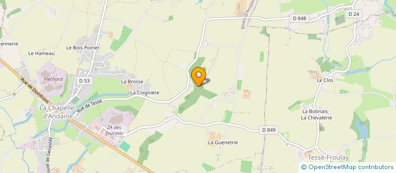 localisation de l'entreprise EARL ELAN à RIVES D'ANDAINE