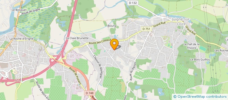 localisation de l'entreprise EARL ELEONORE FOUQUE  LES GARENNES SUR LOIRE