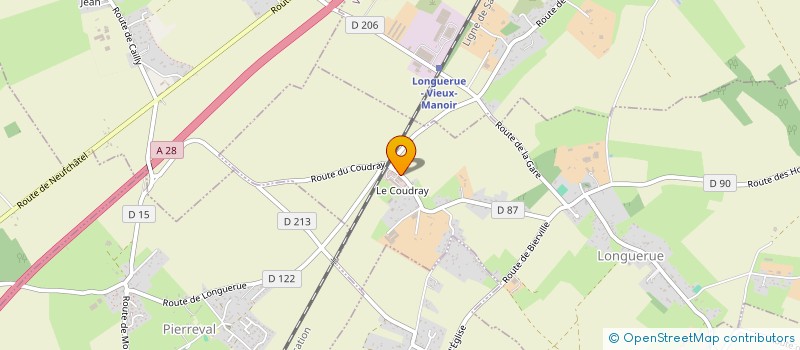 localisation de l'entreprise EARL ELEVAGE AVICOLE DU CAILLY à LONGUERUE