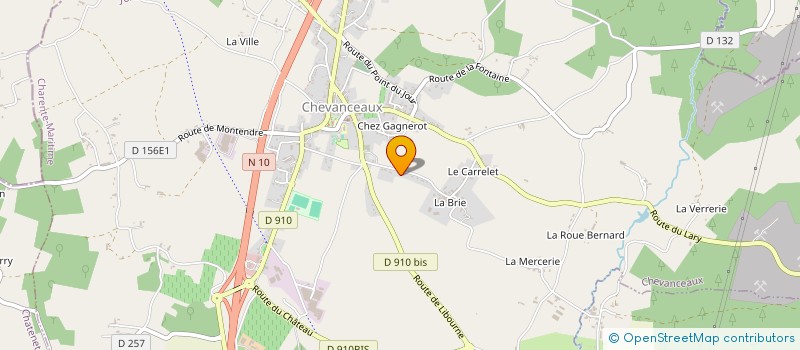 localisation de l'entreprise EARL ELEVAGE BOYER à CHEVANCEAUX