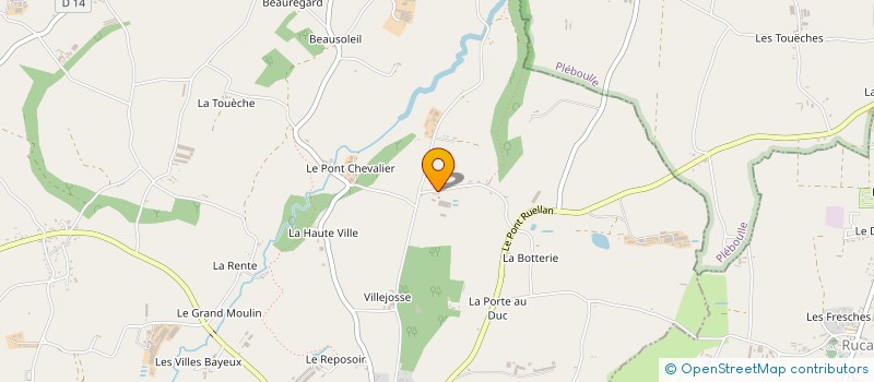 localisation de l'entreprise EARL ELEVAGE DE CARVALAN à HENANBIHEN