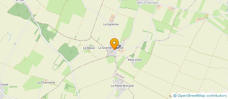 localisation de l'entreprise EARL ELEVAGE DE LA BROUSSE à SAINT-ROMANS-DES-CHAMPS