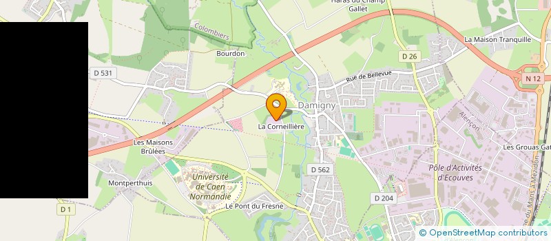 localisation de l'entreprise EARL ELEVAGE DE LA CORBEILLERE à MENIL-ERREUX