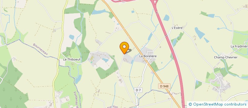 localisation de l'entreprise EARL ELEVAGE DE LA SAUZAIE à BOURNEZEAU