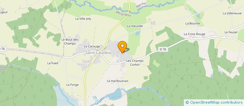 localisation de l'entreprise EARL ELEVAGE DE LA TERRE BISE à SAINT-LAUNEUC