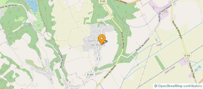 localisation de l'entreprise EARL ELEVAGE DE SANTALE à SAINT-HILAIRE-DE-BRENS