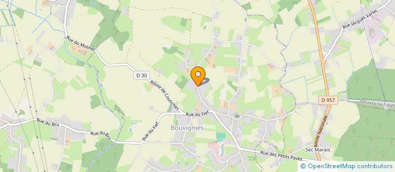localisation de l'entreprise EARL ELEVAGE DES GRUSON à BOUVIGNIES