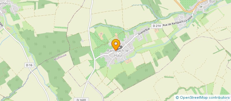 localisation de l'entreprise EARL ELEVAGE DES SOURCES à RANSPACH-LE-HAUT
