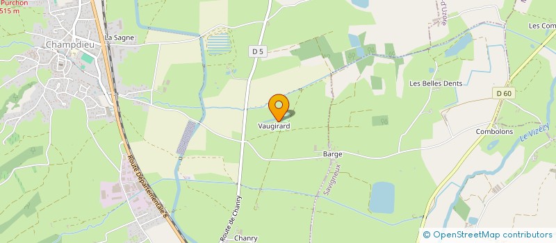 localisation de l'entreprise EARL ELEVAGE DU FOREZ à CHAMPDIEU