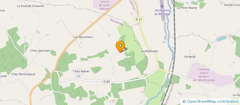 localisation de l'entreprise EARL ELEVAGE DU MAILLARDIE  MONTBOYER