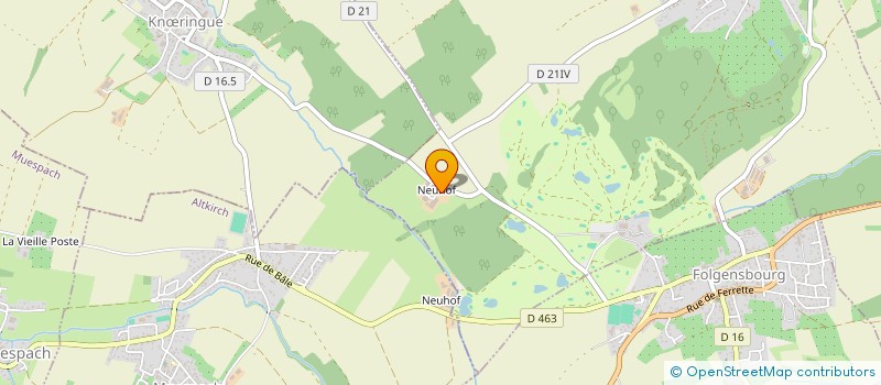 localisation de l'entreprise EARL ELEVAGE DU NEUHOF à MICHELBACH-LE-HAUT