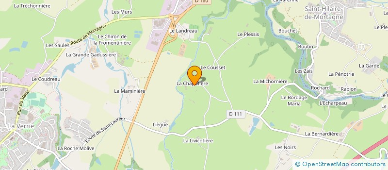 localisation de l'entreprise EARL ELEVAGE DU ROC à CHANVERRIE