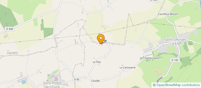 localisation de l'entreprise EARL ELEVAGE DU VAL SAINT GEORGES  SAINT-GEORGES-D'ELLE