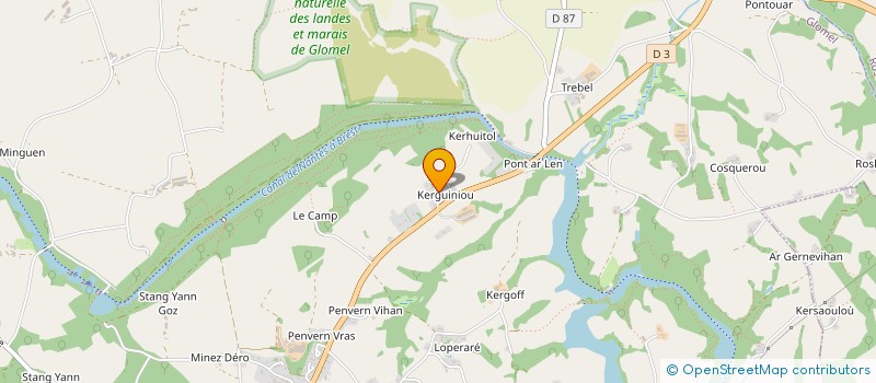 localisation de l'entreprise EARL ELEVAGE GARANDEL à GLOMEL