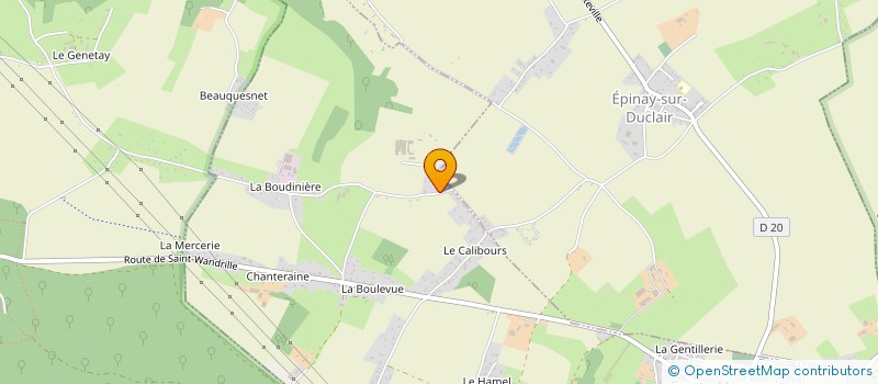 localisation de l'entreprise EARL ELEVAGE LAITIER VAL GLATIGNY à SAINTE-MARGUERITE-SUR-DUCLAIR