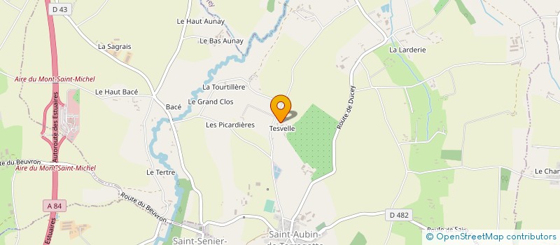 localisation de l'entreprise EARL ELEVAGE LONGANE  SAINT-AUBIN-DE-TERREGATTE