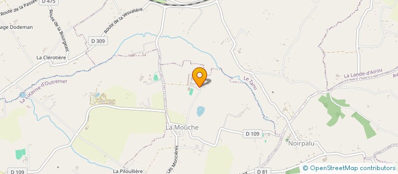 localisation de l'entreprise EARL ELEVAGE MOUCHE  LA MOUCHE