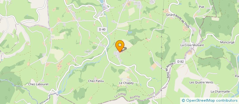 localisation de l'entreprise EARL ELEVAGE NARBOUX à LA GRESLE