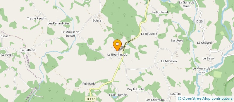 localisation de l'entreprise EARL ELEVAGE NEGRERIE LUDOVIC  MEILHARDS