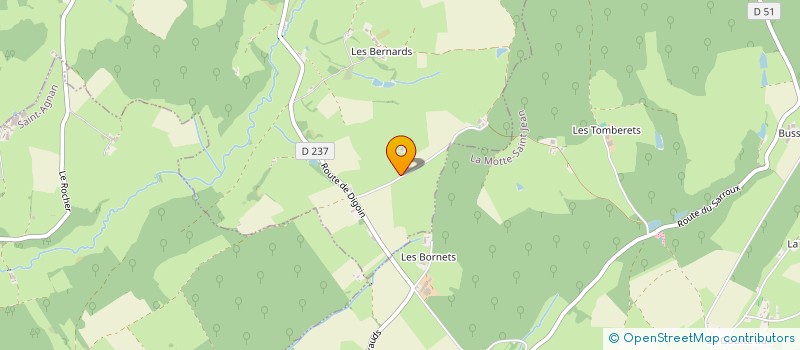 localisation de l'entreprise EARL ELEVAGE PERRAUD  SAINT-AGNAN