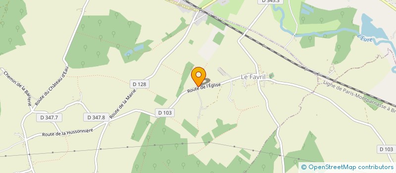 localisation de l'entreprise EARL ELLEAUME à LE FAVRIL