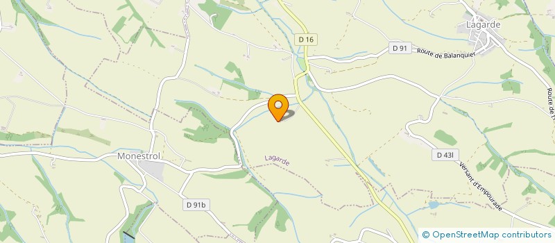 localisation de l'entreprise EARL EN ROBERT à LAGARDE