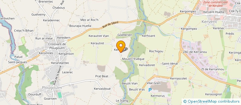 localisation de l'entreprise EARL ENEZ SIECK à PLOUGOULM