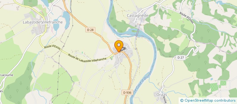 localisation de l'entreprise EARL ENTERNOUS  ESCOS