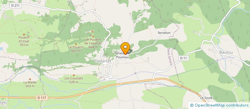 localisation de l'entreprise EARL EQUIZONES à LA BASTIDE-DE-SEROU
