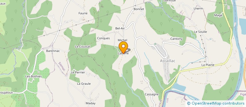 localisation de l'entreprise EARL ERIC CHASTANG à CHENAILLER-MASCHEIX