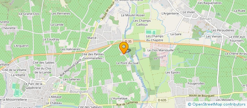 localisation de l'entreprise EARL ERIC PLOQUIN  BOURGUEIL