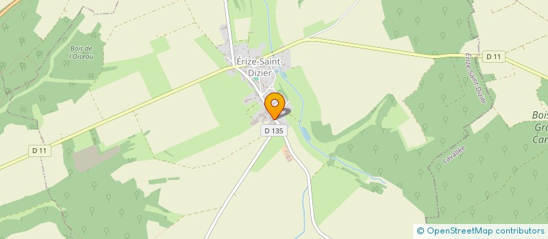 localisation de l'entreprise EARL ERIZIA à ERIZE-SAINT-DIZIER