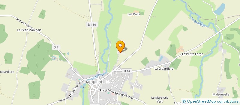 localisation de l'entreprise EARL ERNOULT à CHAMPIGNELLES