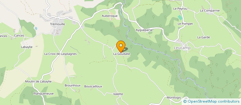 localisation de l'entreprise EARL ESCARPIT à LADINHAC