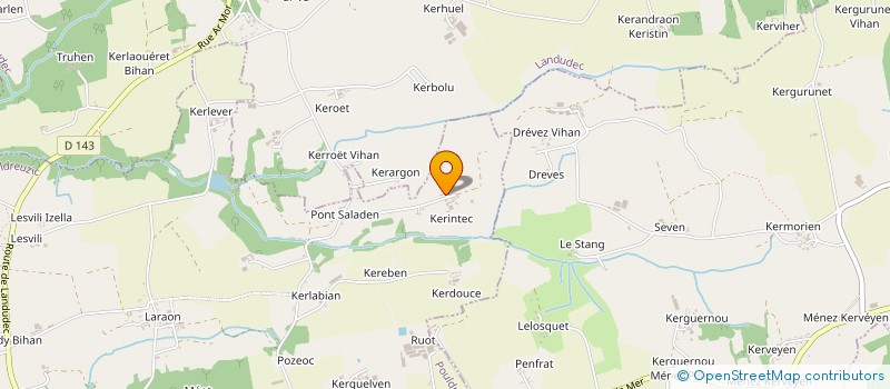 localisation de l'entreprise EARL ESPRIT CHEVAL  POULDREUZIC