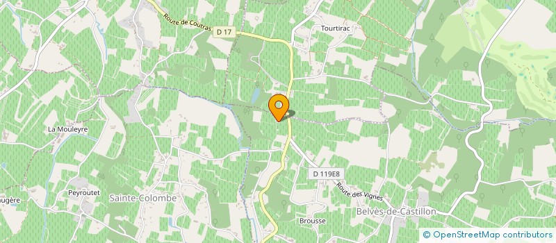 localisation de l'entreprise EARL ETOURNEAU à BELVES-DE-CASTILLON