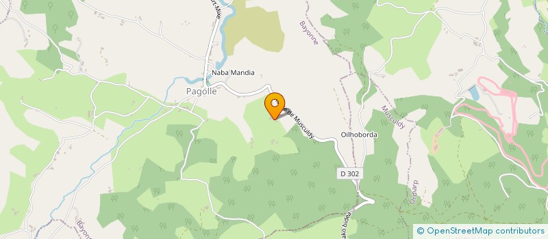 localisation de l'entreprise EARL ETXEGOIHENEA à PAGOLLE