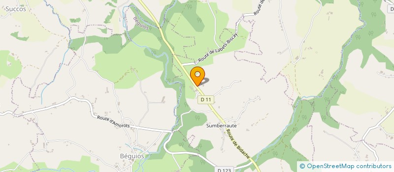 localisation de l'entreprise EARL ETXEGORRIA  LUXE-SUMBERRAUTE