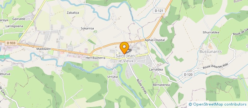 localisation de l'entreprise EARL ETXOINEA  SAINT-JEAN-LE-VIEUX