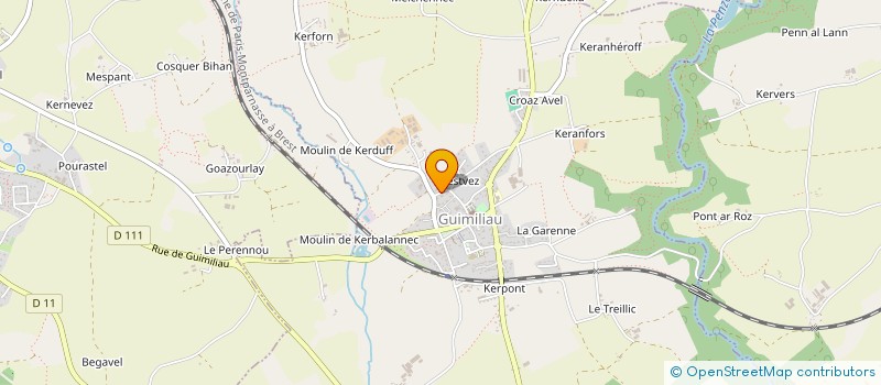 localisation de l'entreprise EARL FAGOT  GUIMILIAU