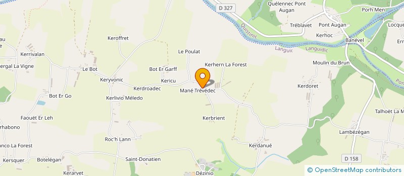 localisation de l'entreprise EARL FAISANDERIE DU MOULIN A VENT à LANGUIDIC