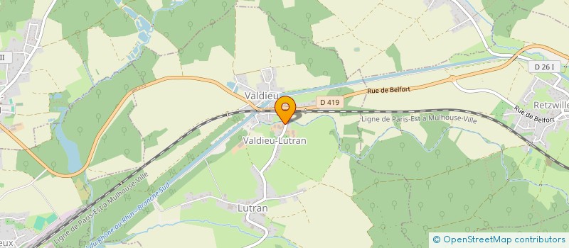 localisation de l'entreprise EARL FAIVRE à VALDIEU-LUTRAN