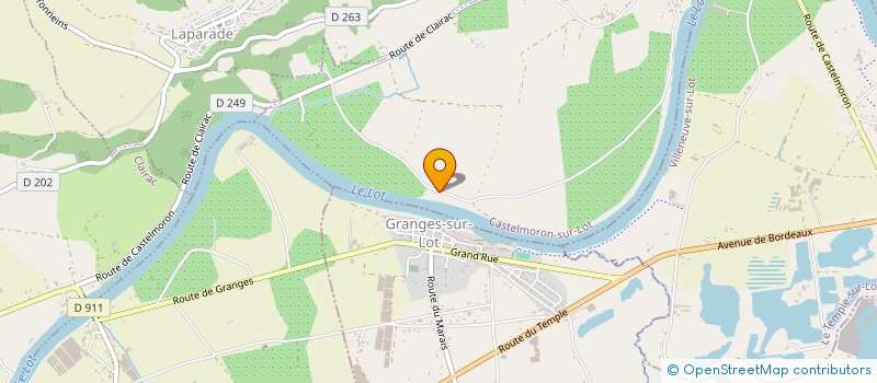 localisation de l'entreprise EARL FANCHON ET PHILIPPE CALMELS  CASTELMORON SUR LOT