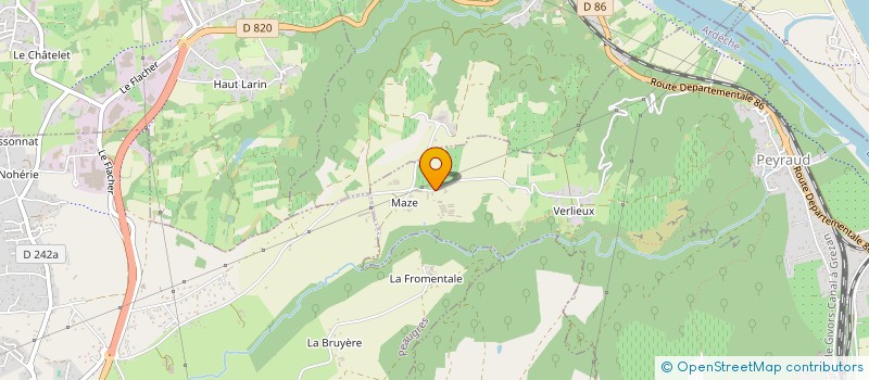 localisation de l'entreprise EARL FANGET FREDERIC  PEYRAUD