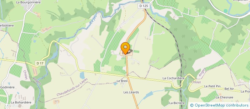 localisation de l'entreprise EARL FARDEAU  CHAUDEFONDS-SUR-LAYON