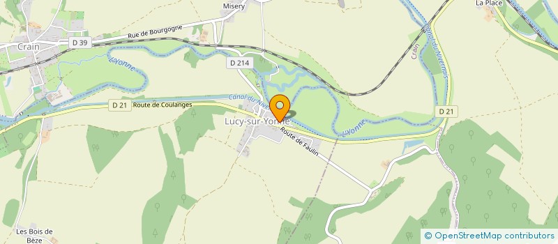 localisation de l'entreprise EARL FAUCHEUX à LUCY-SUR-YONNE
