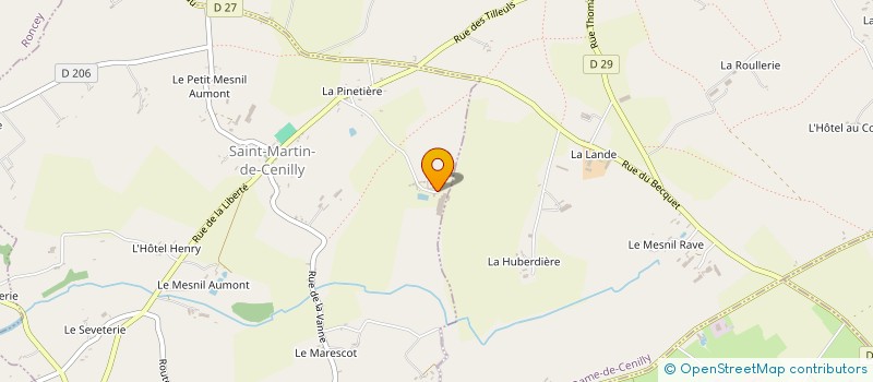 localisation de l'entreprise EARL FAUCHON à SAINT-MARTIN-DE-CENILLY